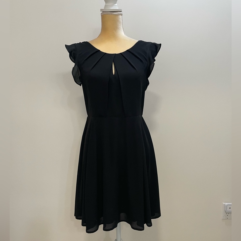 Express Black Lace-Back Dress